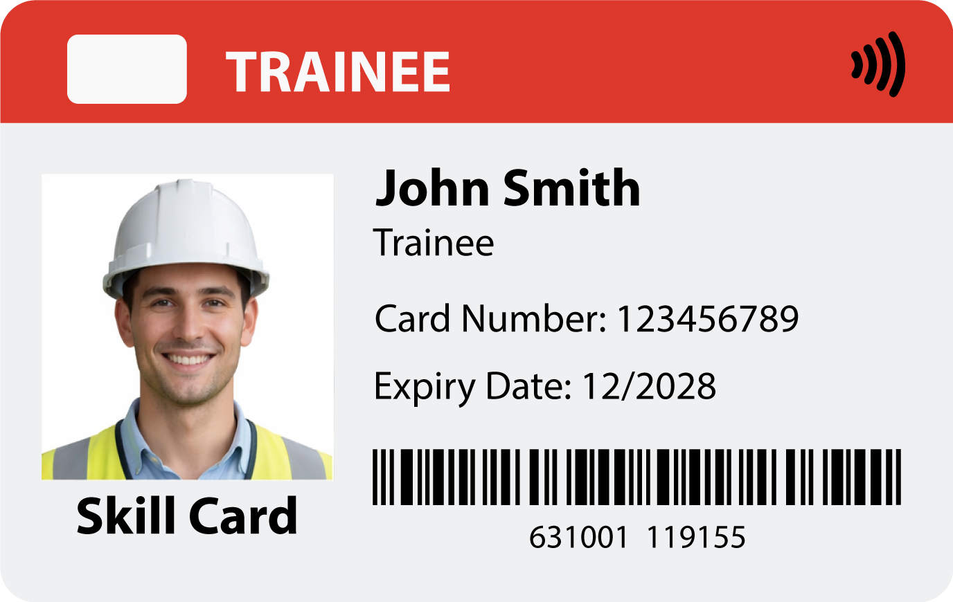 Red CSCS Trainee Card